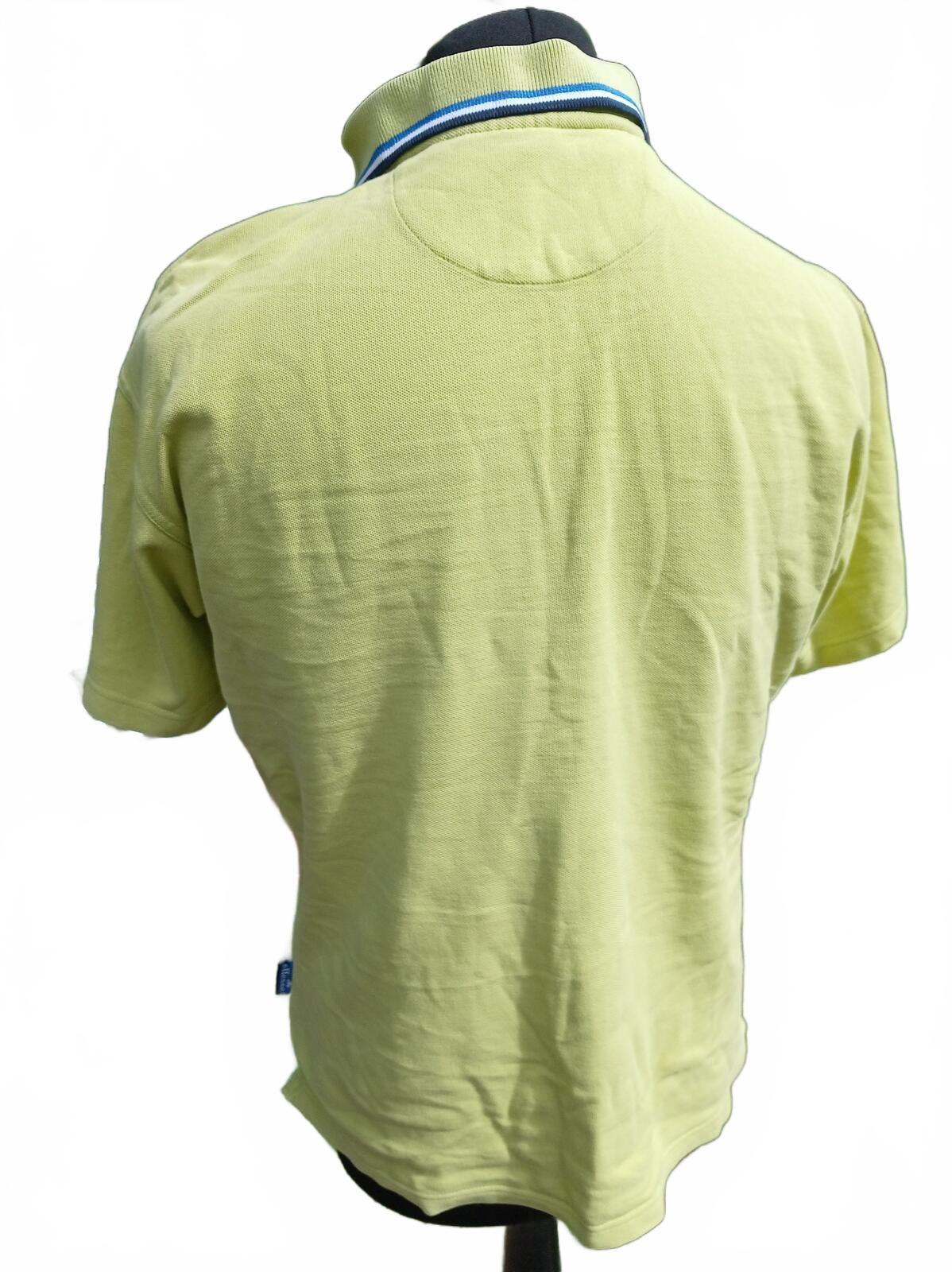 Ellesse Yellow Embroidered Logo Short Sleeve Polo Shirt Size S