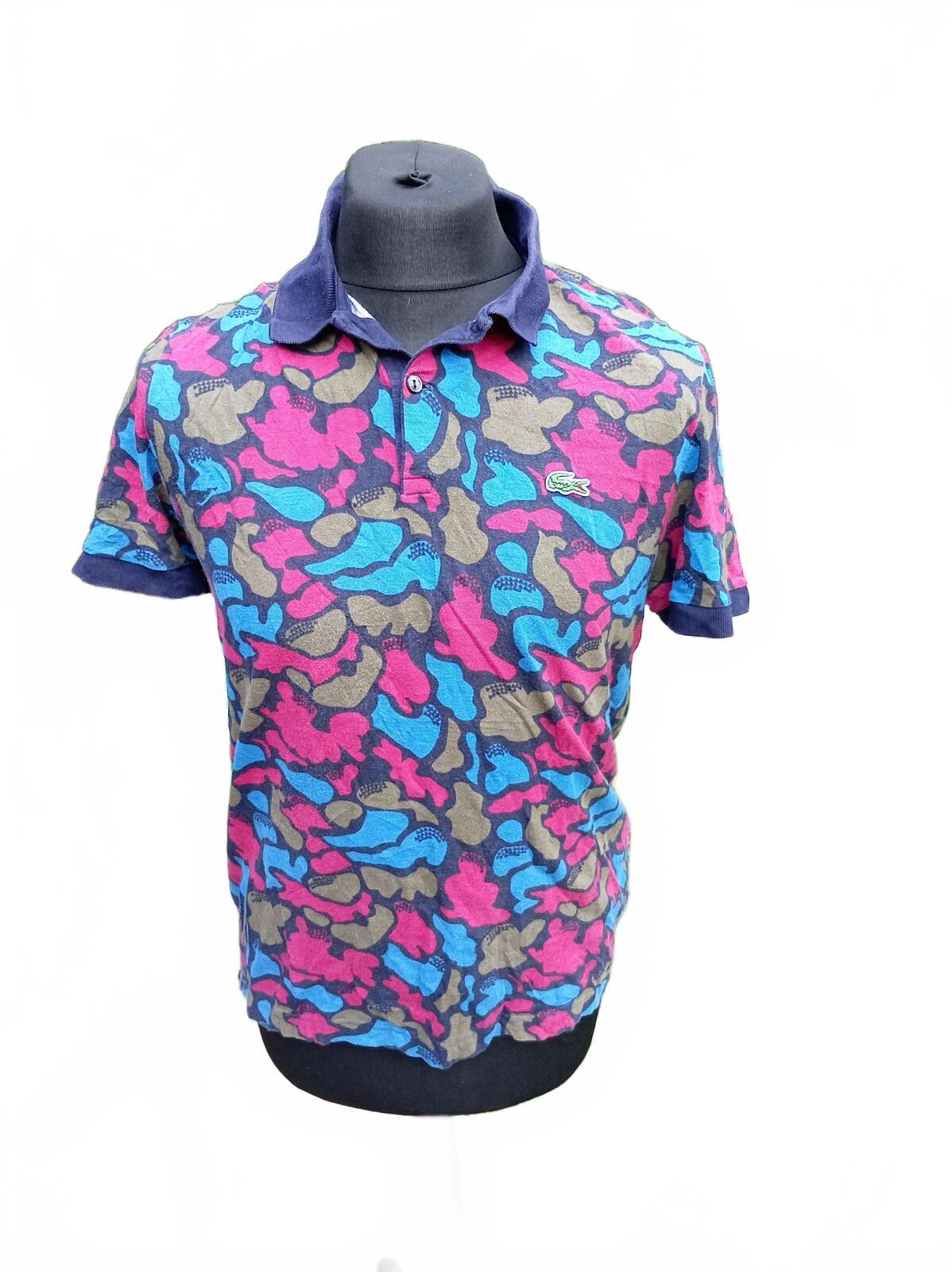 Lacoste Live Camouflage Short Sleeve Polo Shirt Size 6 - Fits like a slim Large