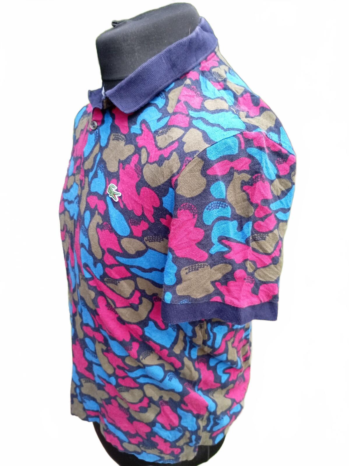 Lacoste Live Camouflage Short Sleeve Polo Shirt Size 6 - Fits like a slim Large