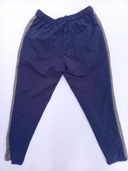 Puma Navy and Grey Track Pants Joggers - Medium