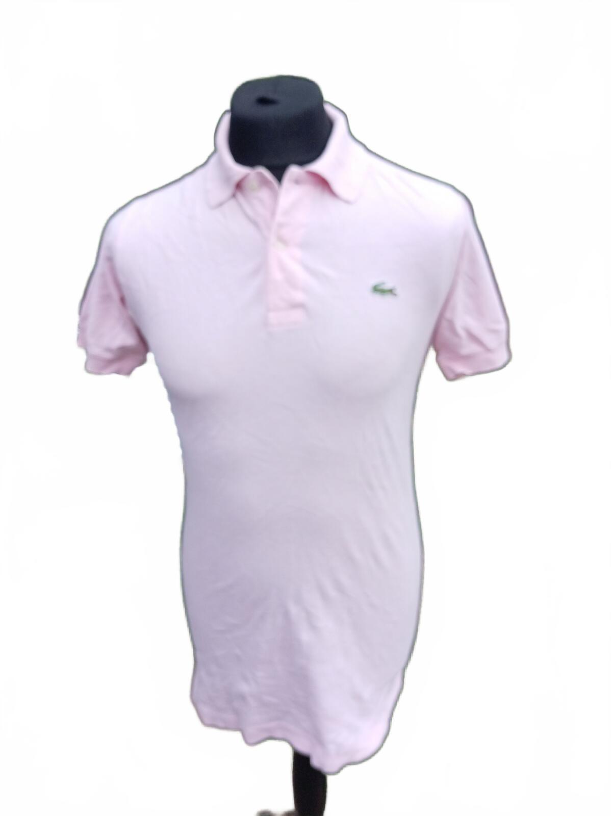 Vintage Chemise Lacoste Women's Polo Shirt Size 12 Made in Australia Pink 80s