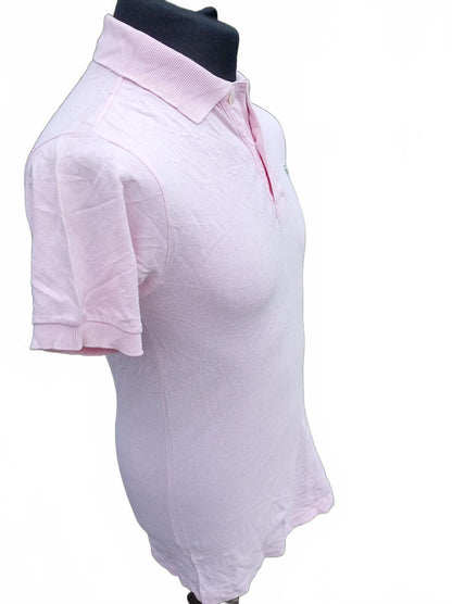 Vintage Chemise Lacoste Women's Polo Shirt Size 12 Made in Australia Pink 80s