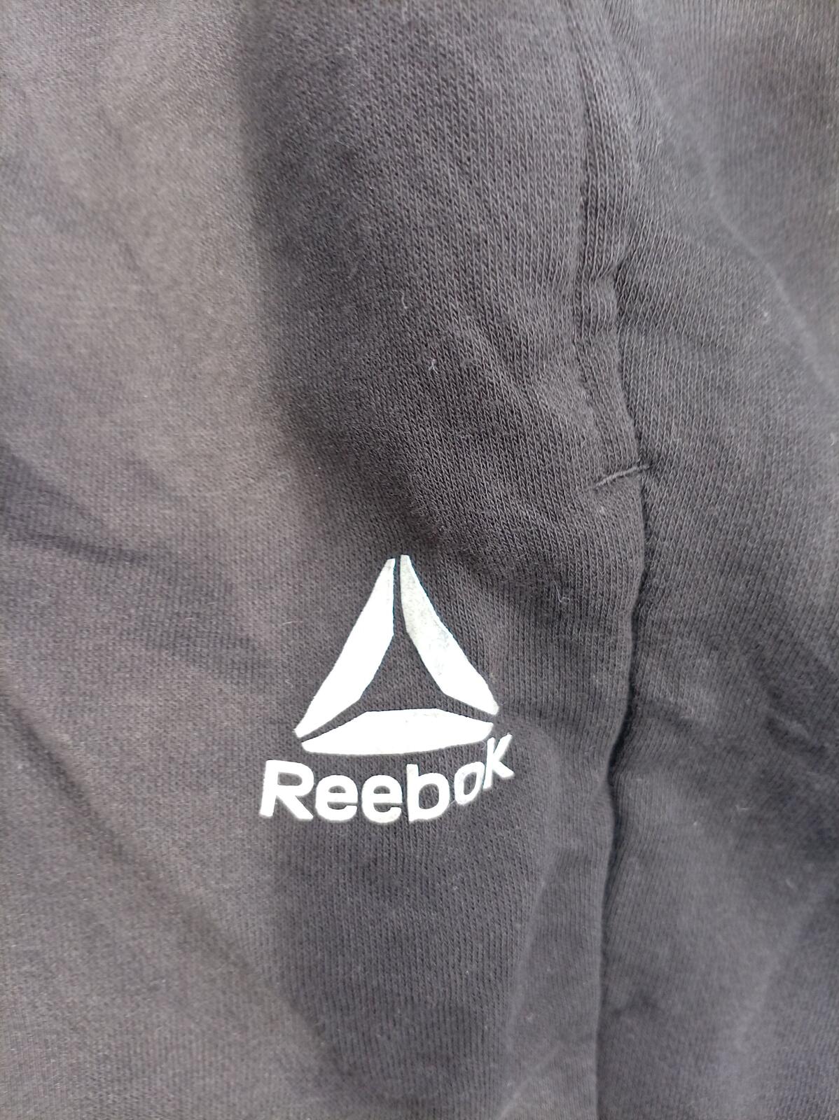 Reebok Black Joggers Sweatpants with Logo - Large