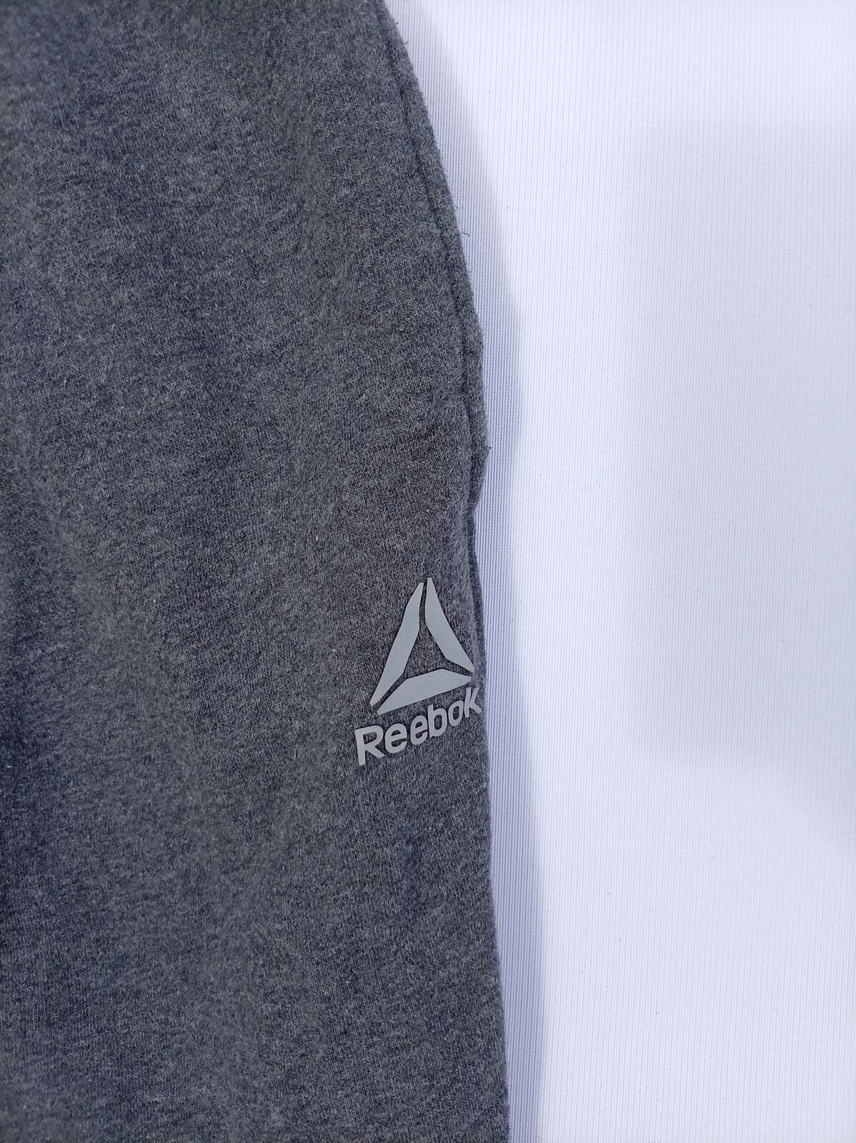 Reebok Grey Drawstring Cuffed Jogger Sweatpants - Medium