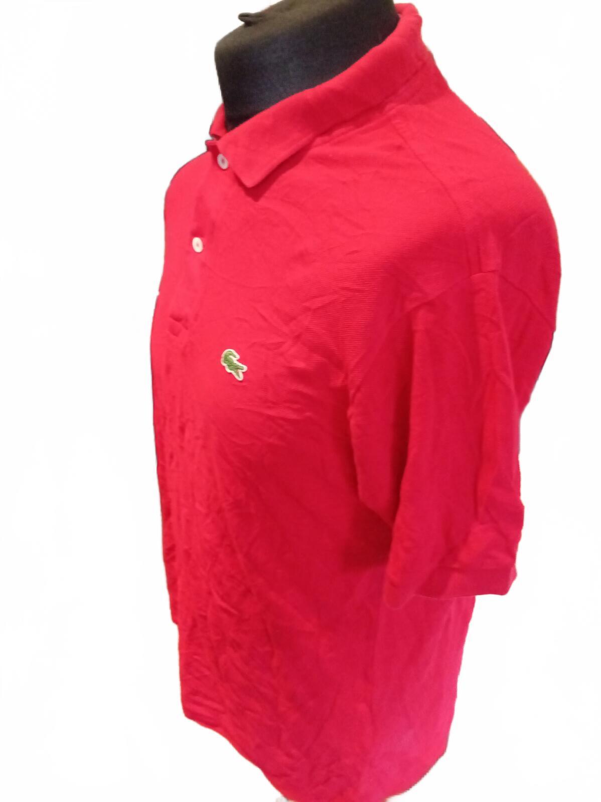 Lacoste Red Short Sleeve Polo Shirt = Size 5 - Large