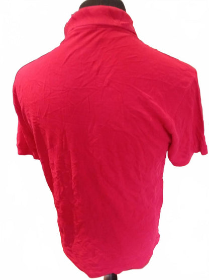 Lacoste Red Short Sleeve Polo Shirt = Size 5 - Large