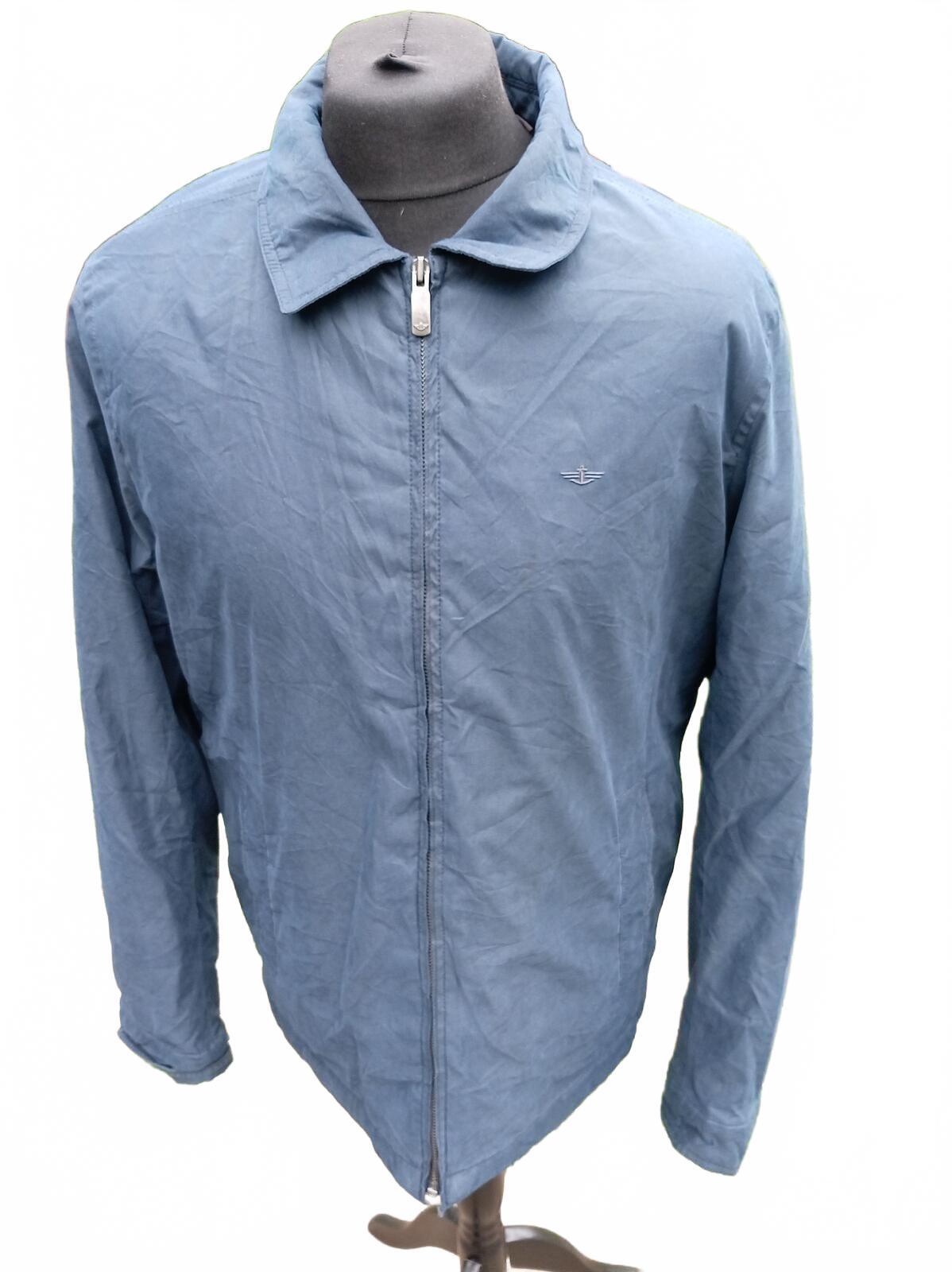 Dockers Men's Lightweight Harrington Jacket Size Large L Slate Blue Navy Casual