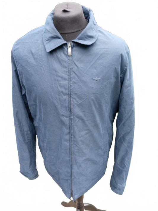 Dockers Men's Lightweight Harrington Jacket Size Large L Slate Blue Navy Casual