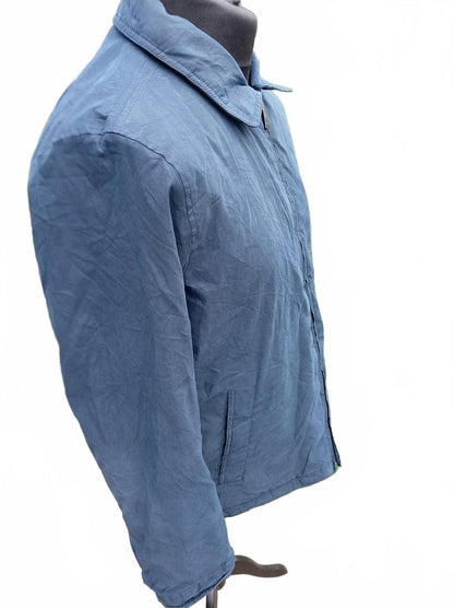 Dockers Men's Lightweight Harrington Jacket Size Large L Slate Blue Navy Casual