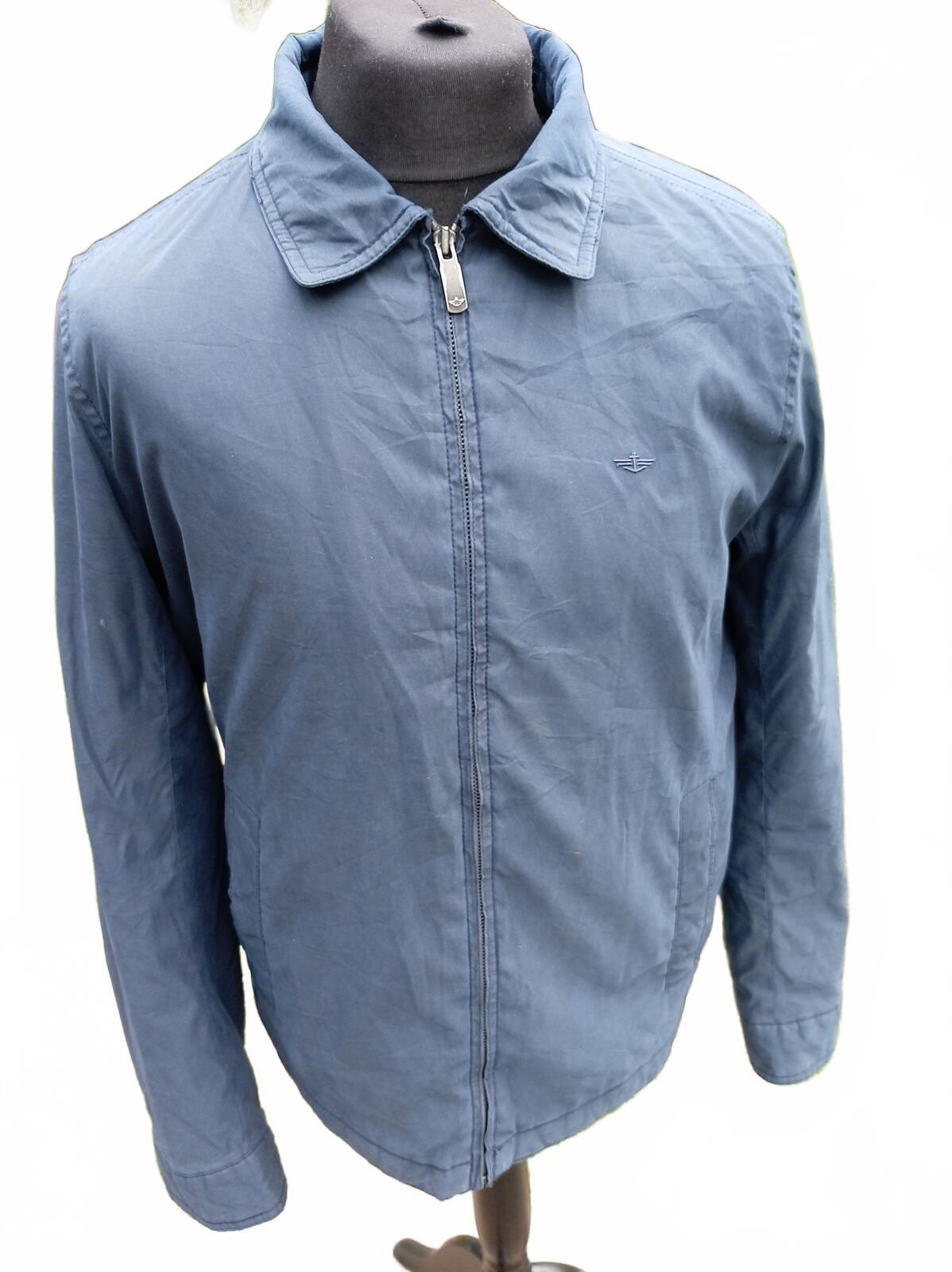 Dockers Men's Lightweight Harrington Jacket Size Large M Slate Blue Navy Casual