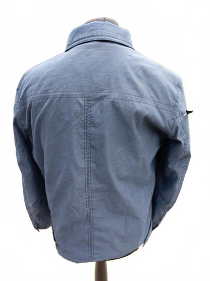 Dockers Men's Lightweight Harrington Jacket Size Large M Slate Blue Navy Casual