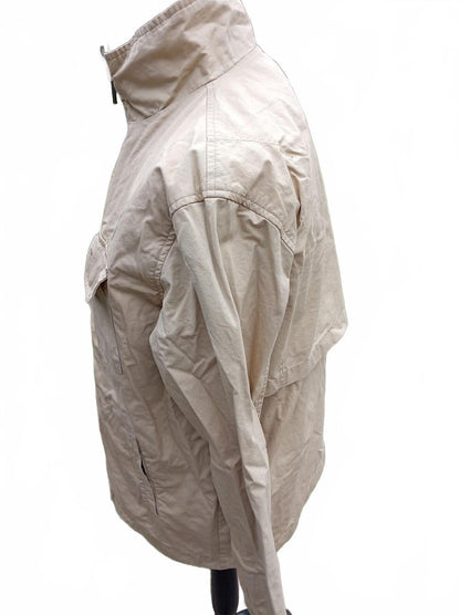 Dockers Men's Lightweight Field Jacket Size Large L Beige Tan Utility 23" P2P