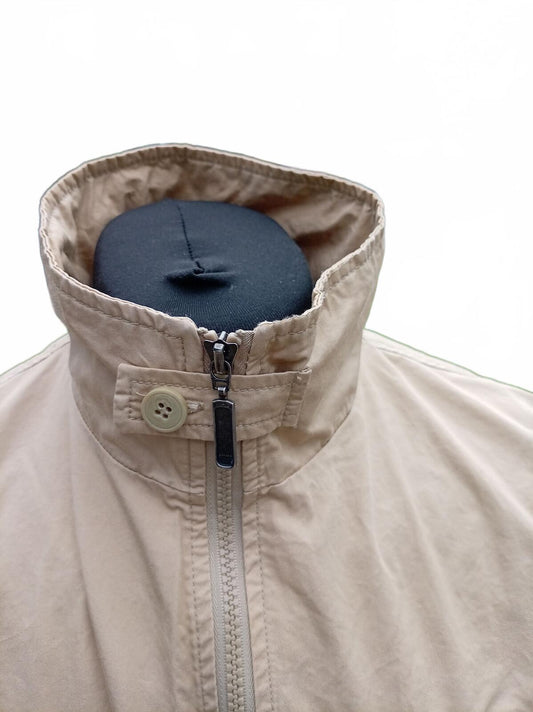 Dockers Men's Lightweight Field Jacket Size Large L Beige Tan Utility 23" P2P