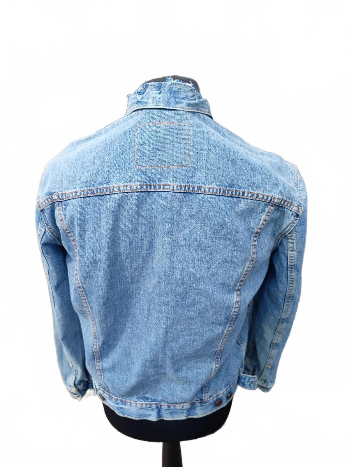 Levi's Men's Denim Trucker Jacket Size L Blue 4-Pocket Jean Coat 72334 - 23" P2P