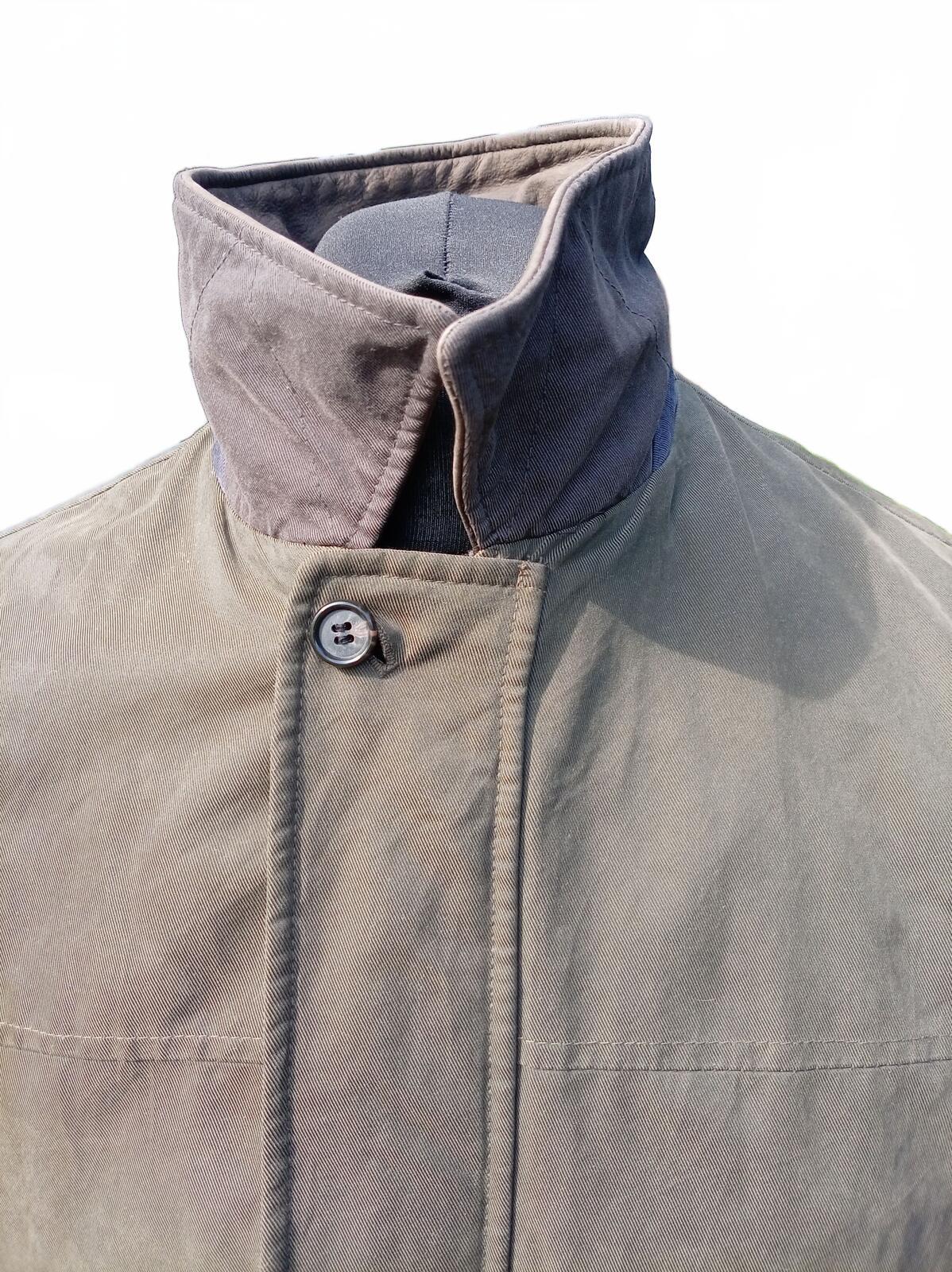 Dockers Men's Utility Field Jacket XL Extra Large Khaki Green Coat 24.5" P2P