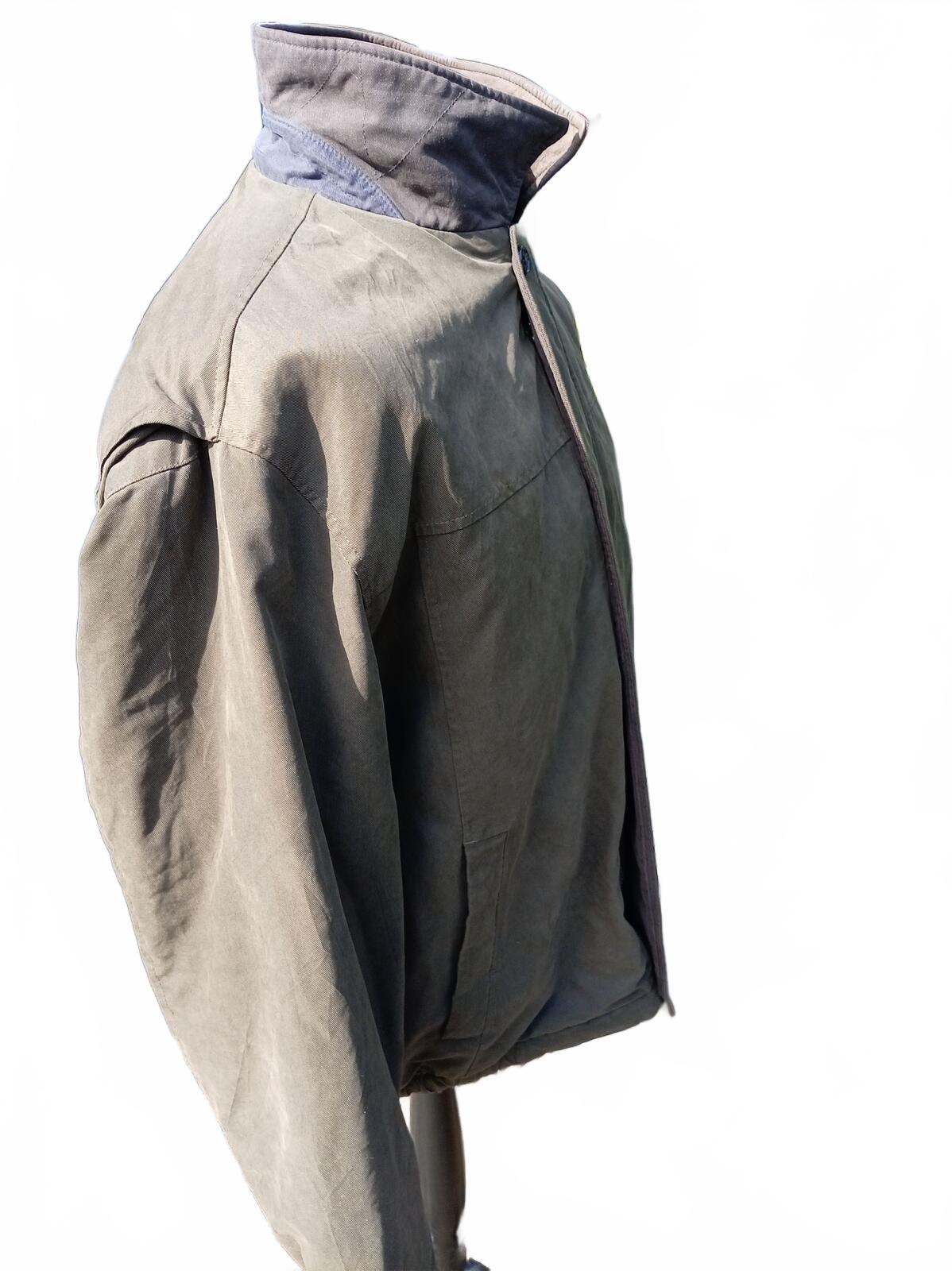 Dockers Men's Utility Field Jacket XL Extra Large Khaki Green Coat 24.5" P2P