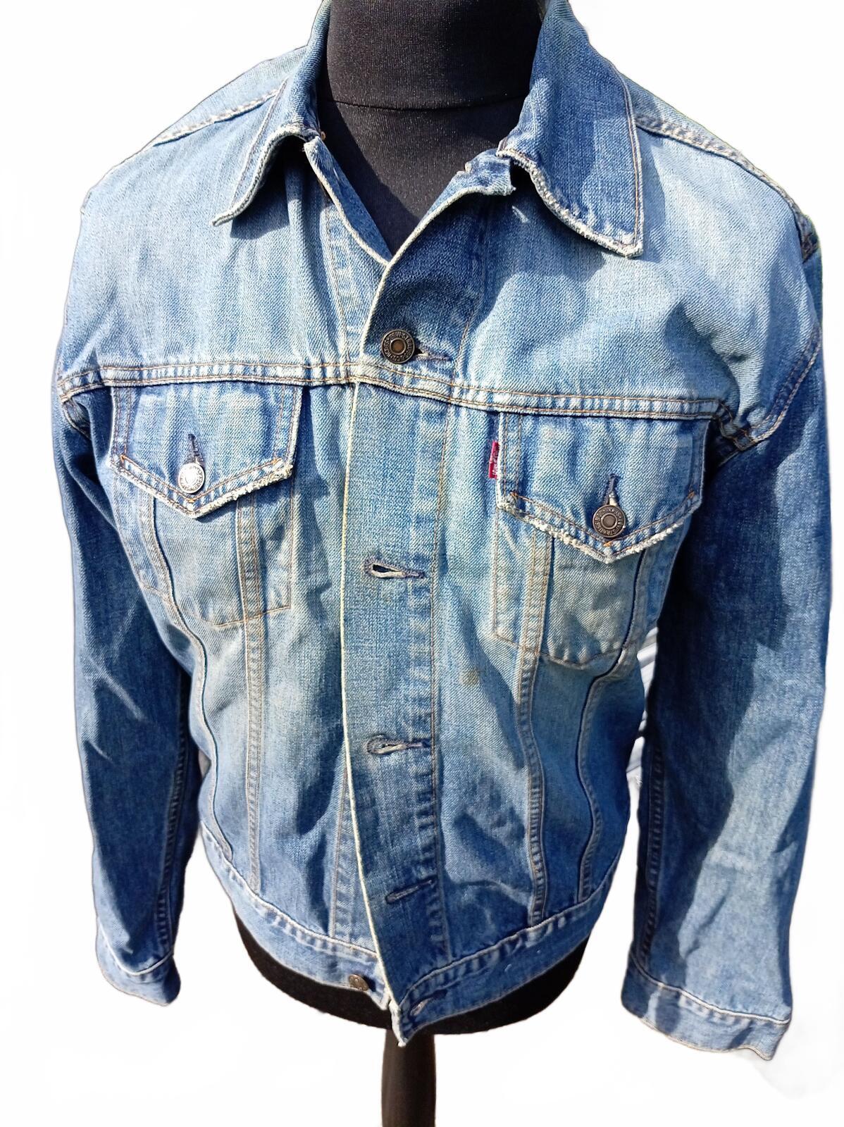 Vintage Levi's 70500 Denim Trucker Jacket XL Extra Large Blue 1998 23" P2P