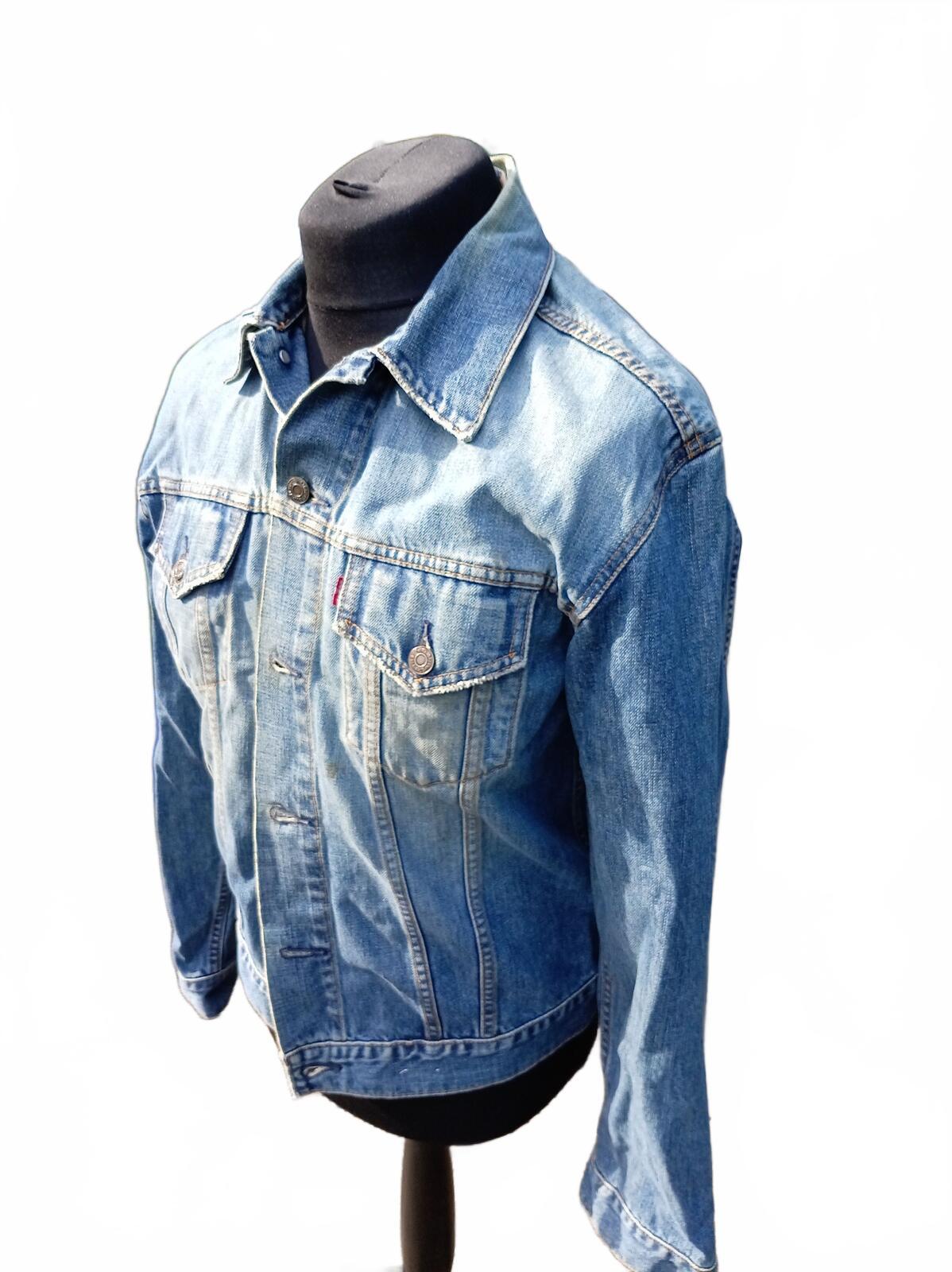 Vintage Levi's 70500 Denim Trucker Jacket XL Extra Large Blue 1998 23" P2P
