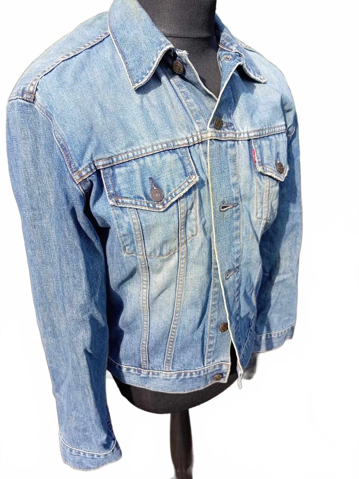 Vintage Levi's 70500 Denim Trucker Jacket XL Extra Large Blue 1998 23" P2P