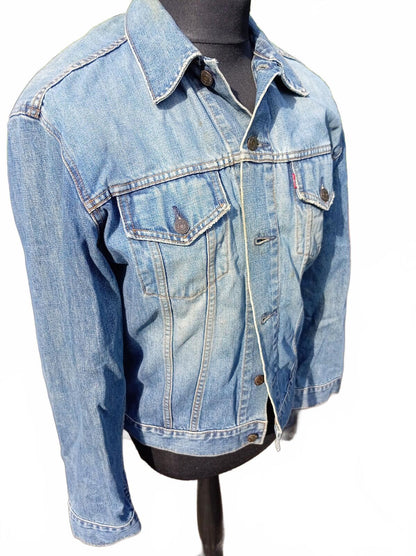 Vintage Levi's 70500 Denim Trucker Jacket XL Extra Large Blue 1998 23" P2P