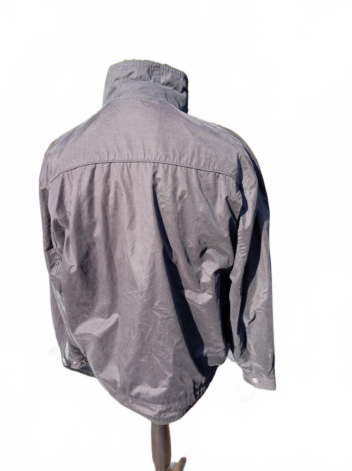 Dockers Men's Lightweight Bomber Jacket Size L Large Black Full Zip 24" P2P