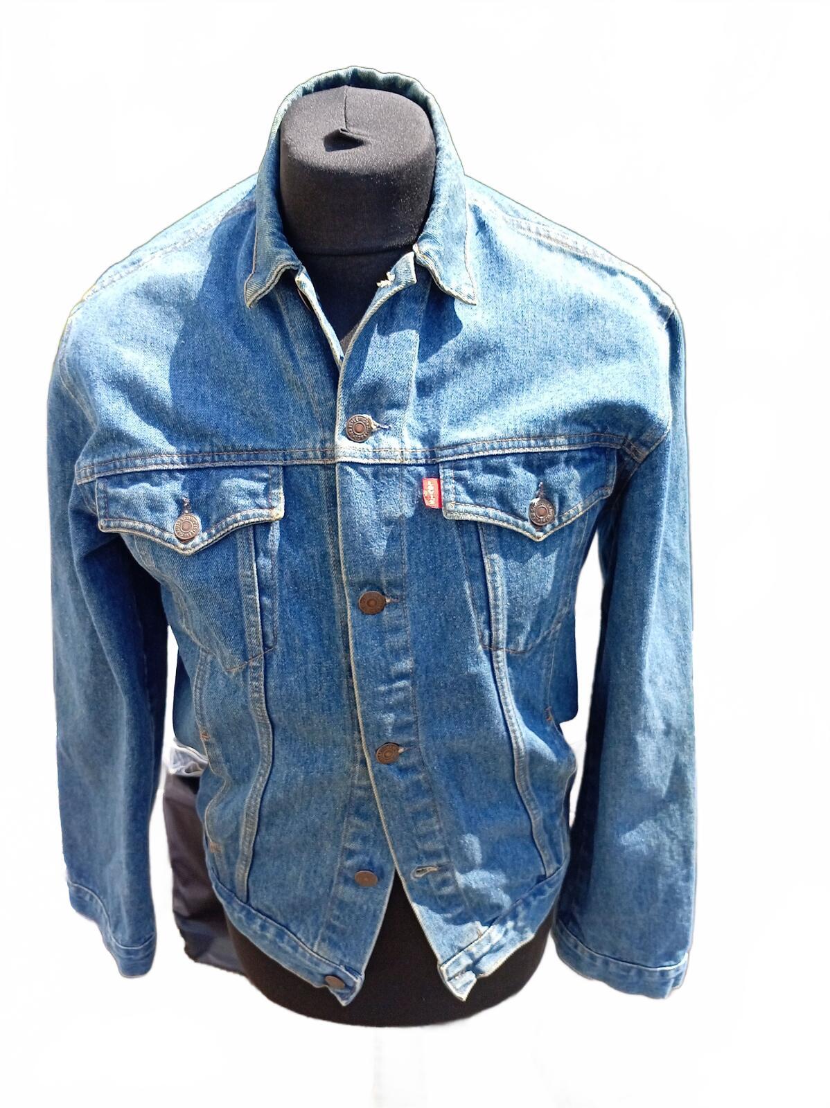Vintage 80s Levi's 70610 0207 Denim Trucker Jacket Large Made In Australia 1986