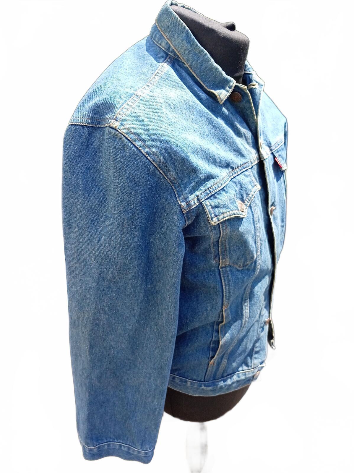 Vintage 80s Levi's 70610 0207 Denim Trucker Jacket Large Made In Australia 1986