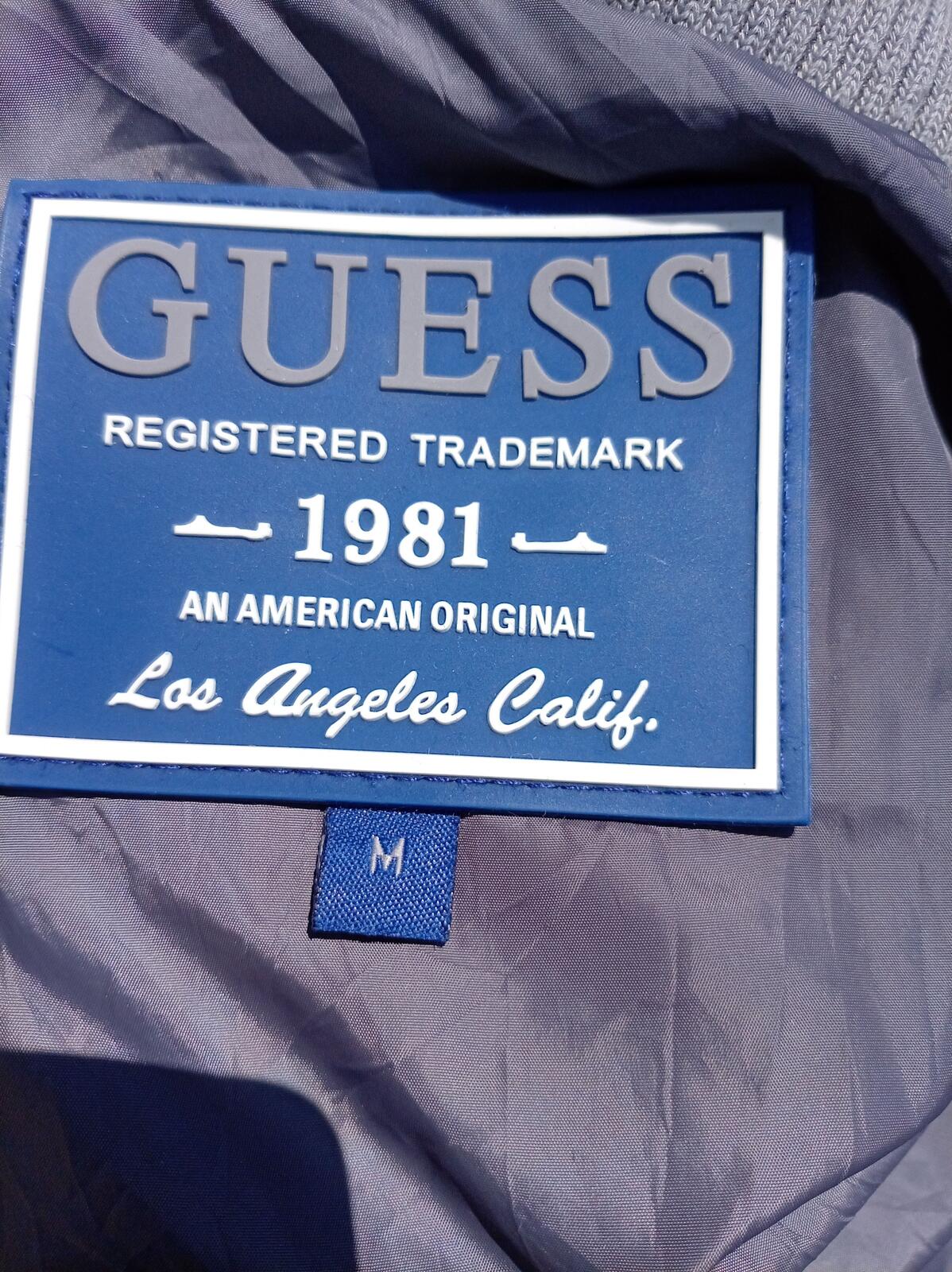 GUESS Grey Puffer Jacket Size M