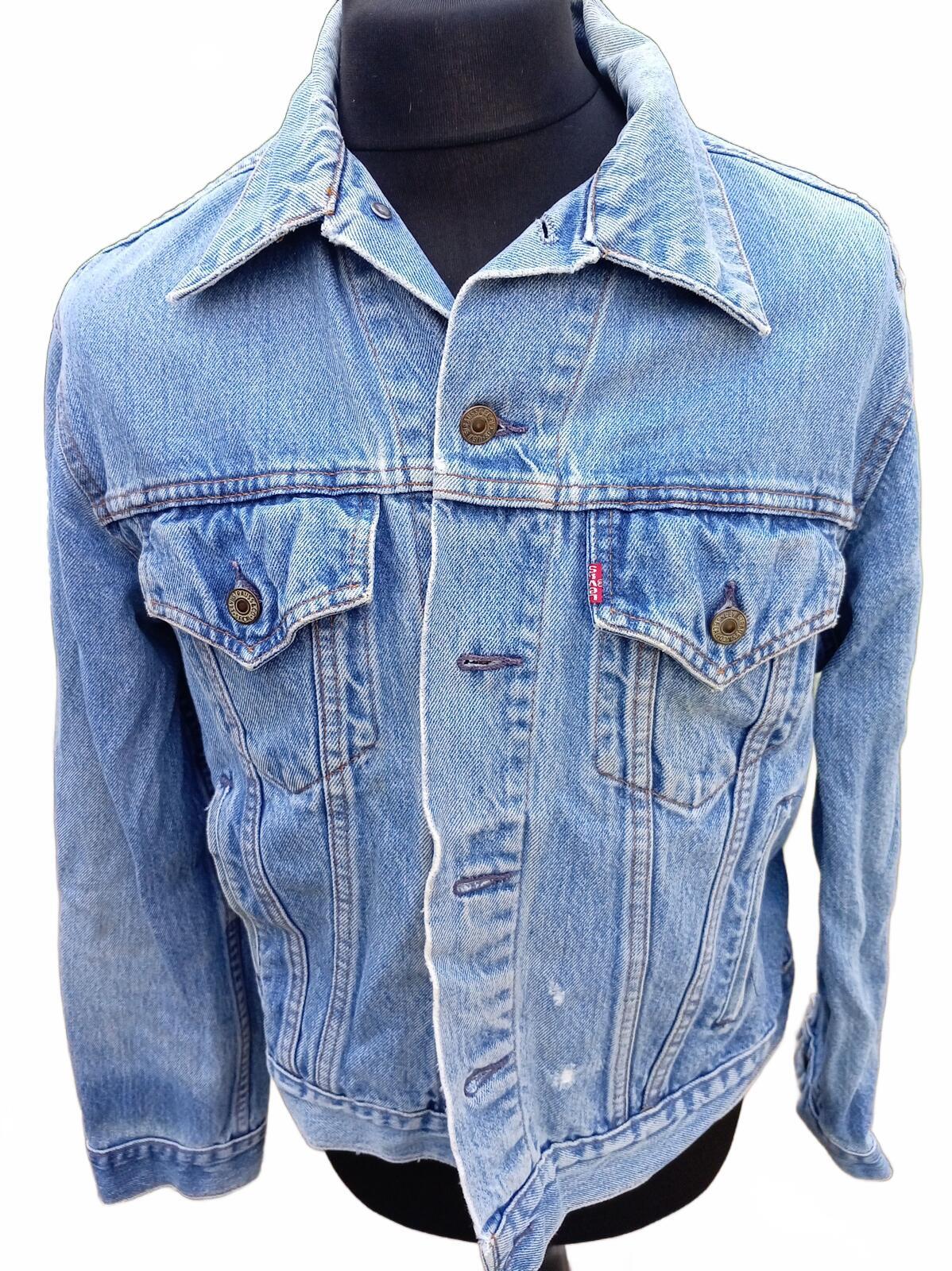 Vintage 90s Levi's 70506 Denim Jacket Size 46 XL Made in Canada Trucker 23"