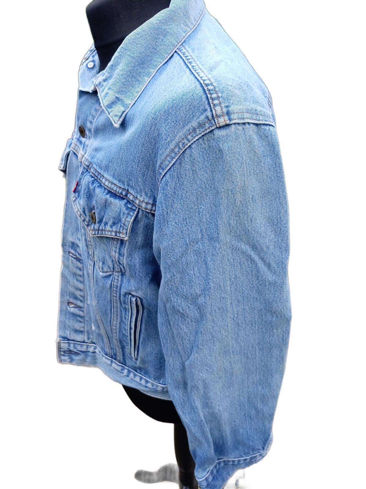Vintage 90s Levi's 70506 Denim Jacket Size 46 XL Made in Canada Trucker 23"