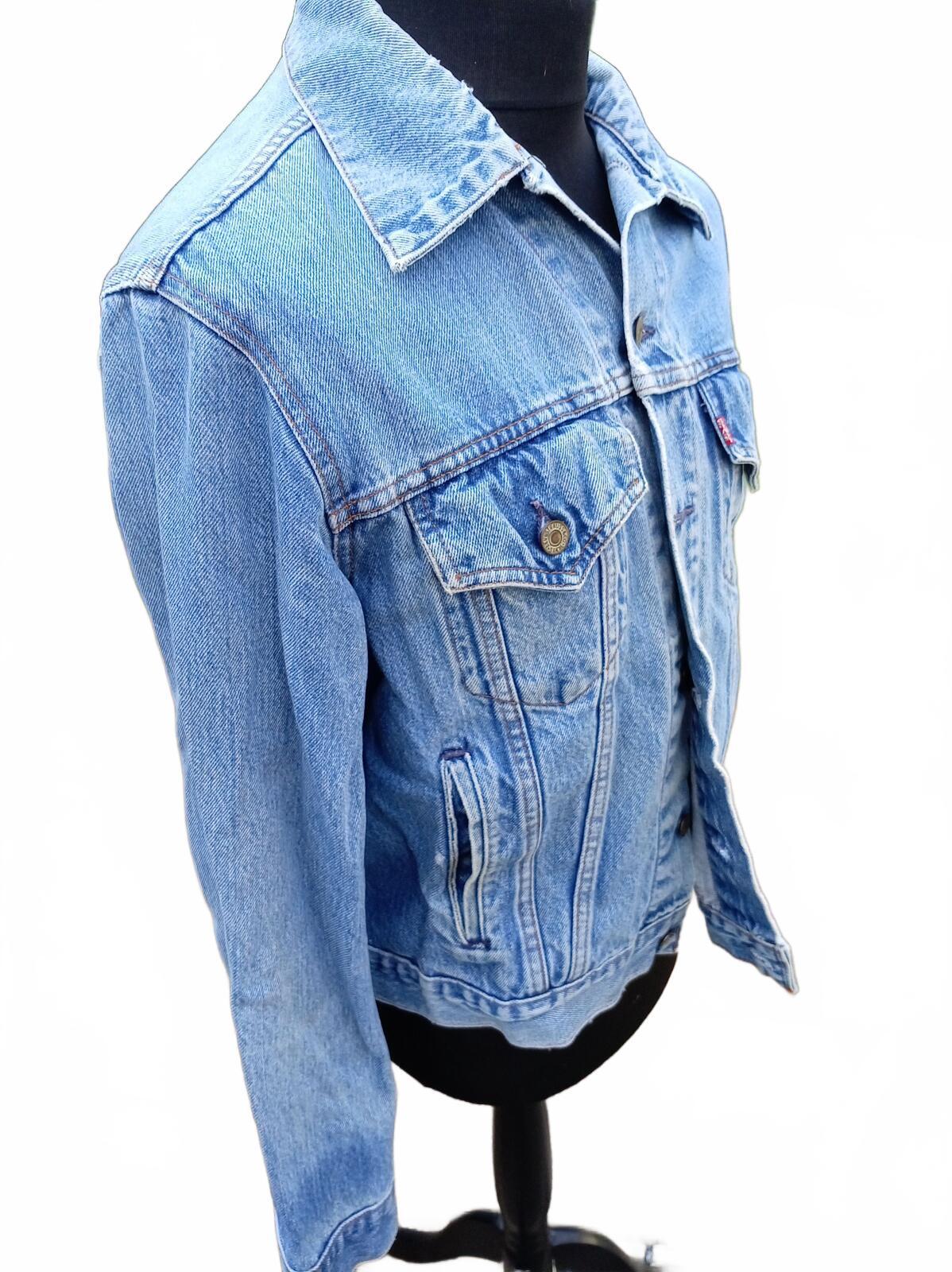 Vintage 90s Levi's 70506 Denim Jacket Size 46 XL Made in Canada Trucker 23"