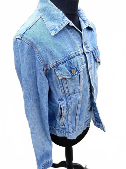 Vintage 90s Levi's 70506 Denim Jacket Size 46 XL Made in Canada Trucker 23"