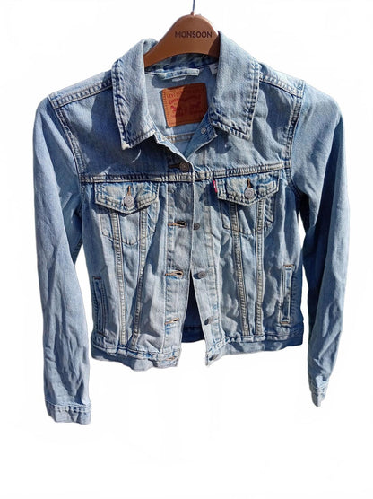 Levi's Women's Original Trucker Denim Jacket Small S Light Wash Blue 29945-0026