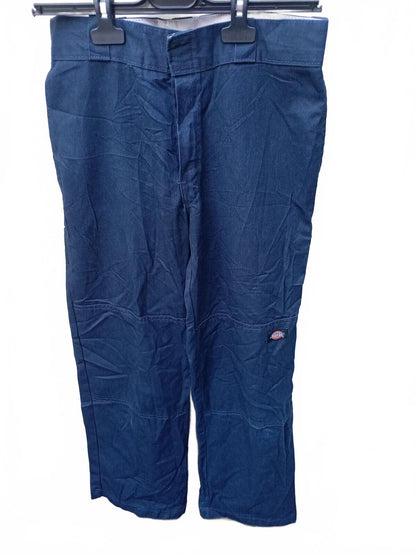 Dickies 85283 Loose Fit Double Knee Work Pants 32x30 Navy Blue Baggy Skater