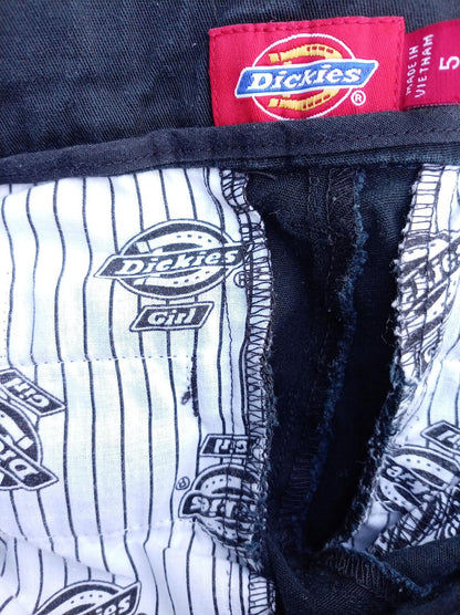 Dickies Girl Twill Trousers 30x28 Navy Blue Womens Low Mid Rise Skater Pants
