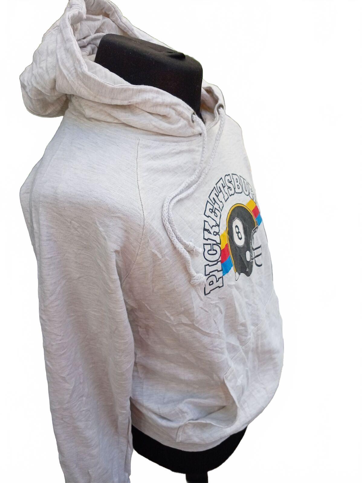 Vintage Style Pickettsburgh Hoodie with Football Helmet Print - Medium