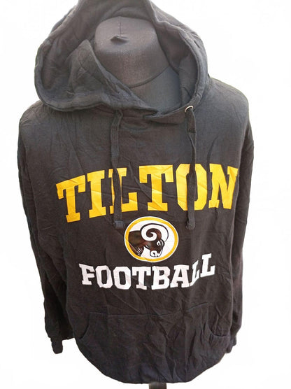 Tilton Football Black Hoodie Sweatshirt - XL