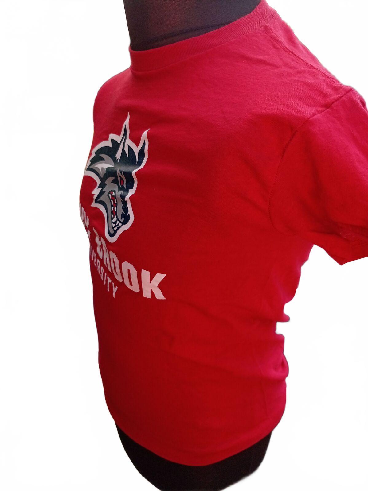 Stony Brook University Seawolves T-Shirt Women's Small Red NCAA College Graphic