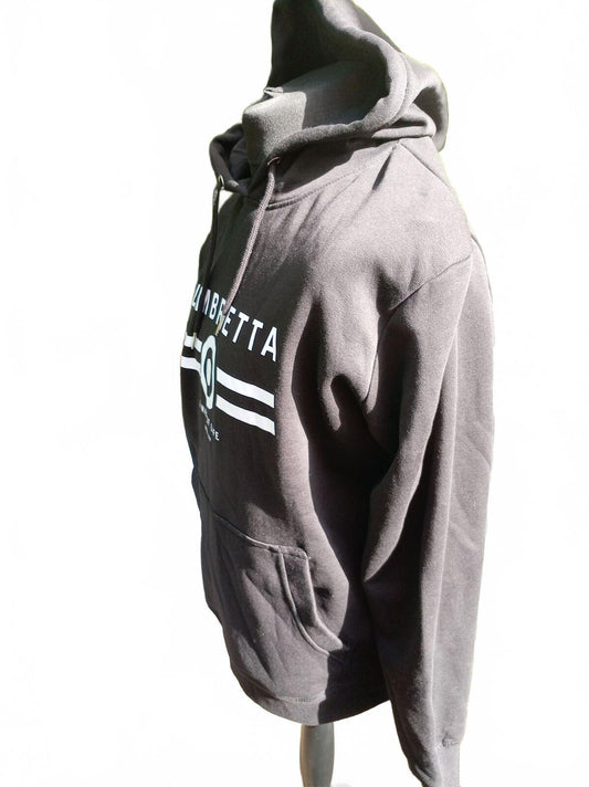 Lambretta XL Black Hoodie with Front Pocket and Logo Print