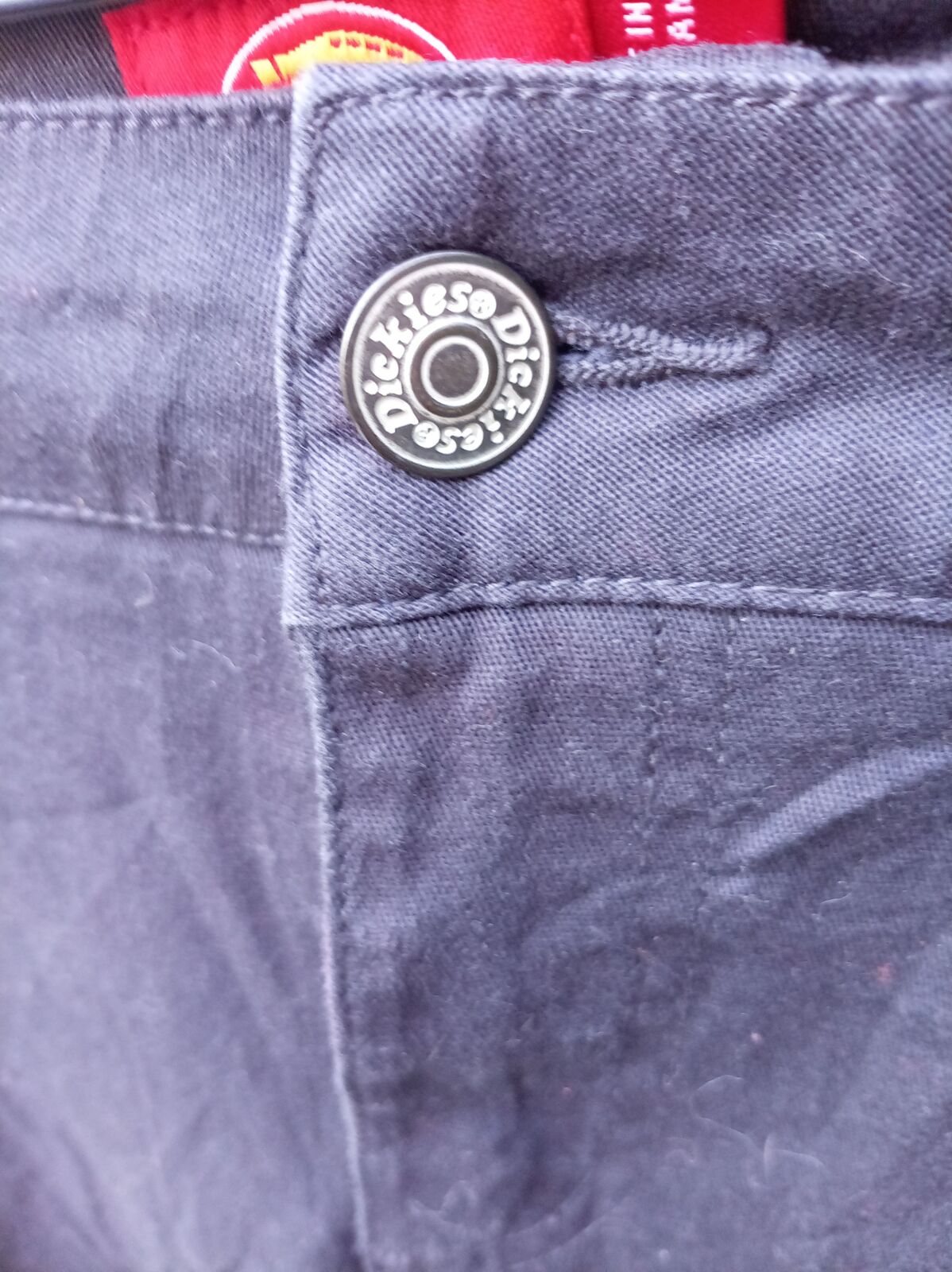 Dickies Work Pants 28x30 Dark Navy Blue Trousers Skater Streetwear Flat Front