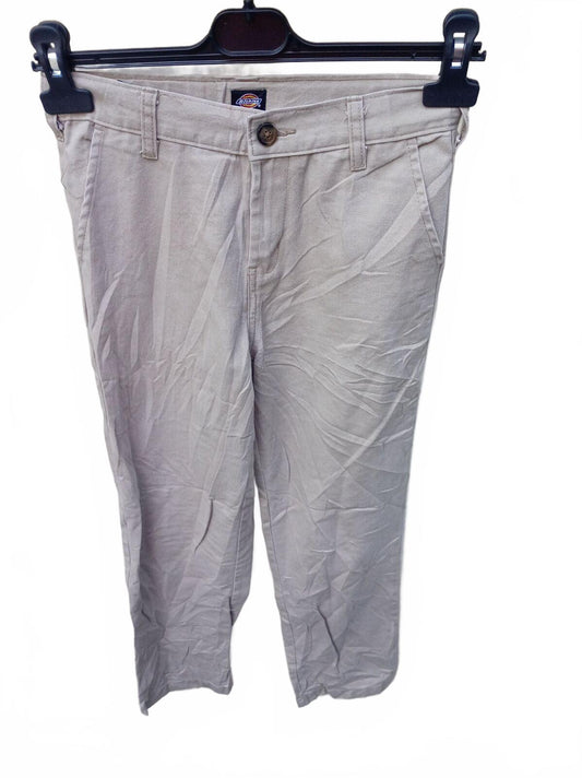 Dickies Boys Size 12 Chino Pants 27x25 Khaki Beige Youth Flat Front Work