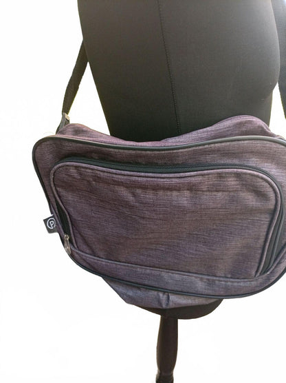 PORT Designs Grey Laptop Shoulder Bag Fits 13 to 14" Front Pocket Light Travel