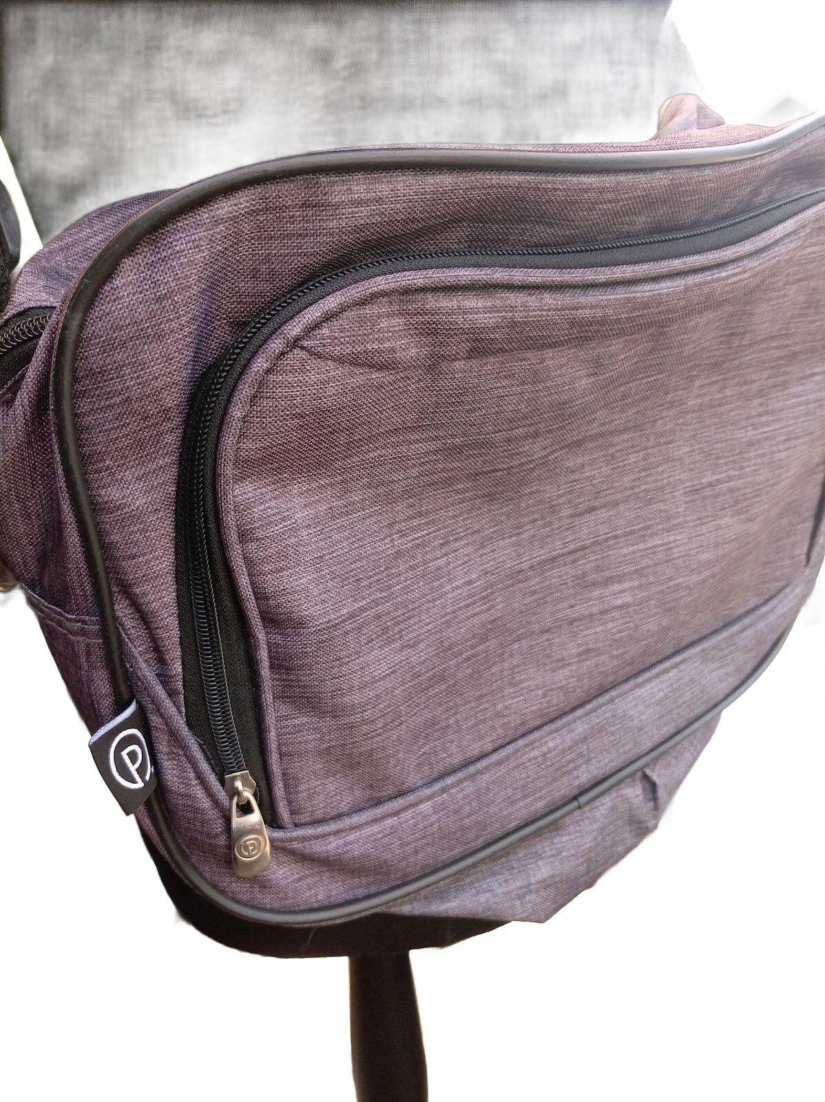 PORT Designs Grey Laptop Shoulder Bag Fits 13 to 14" Front Pocket Light Travel