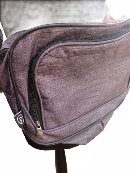 PORT Designs Grey Laptop Shoulder Bag Fits 13 to 14" Front Pocket Light Travel