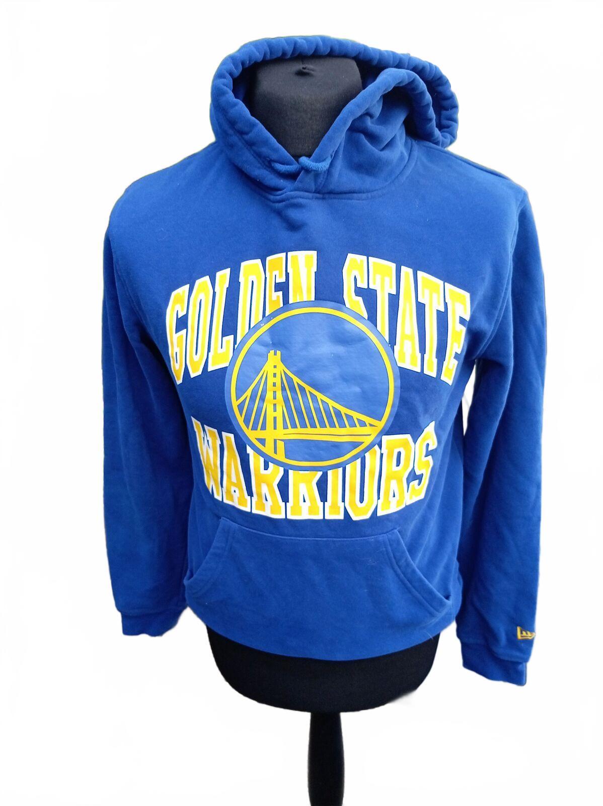New Era Golden State Warriors Blue Hoodie Sweatshirt - Small