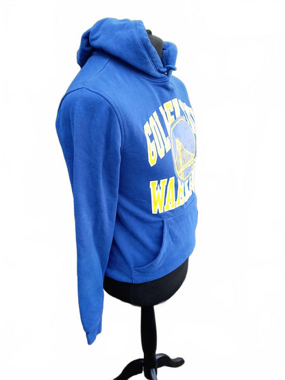 New Era Golden State Warriors Blue Hoodie Sweatshirt - Small