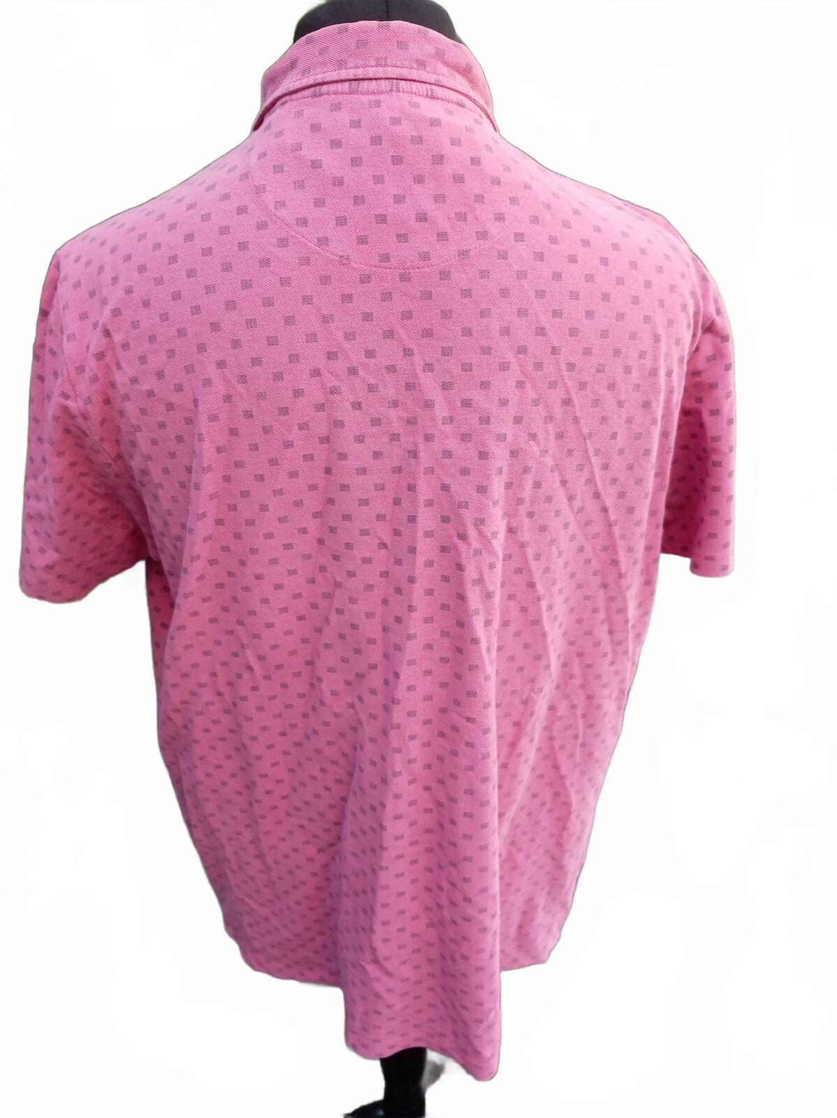 EASY™ Polo Shirt – Pink Patterned – Dragonfly Logo – Size XXL – Smart Casual