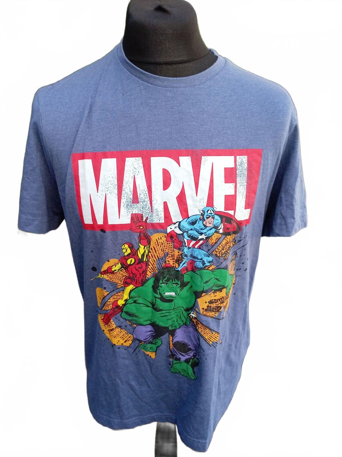 Marvel Avengers Graphic T-Shirt Blue Medium