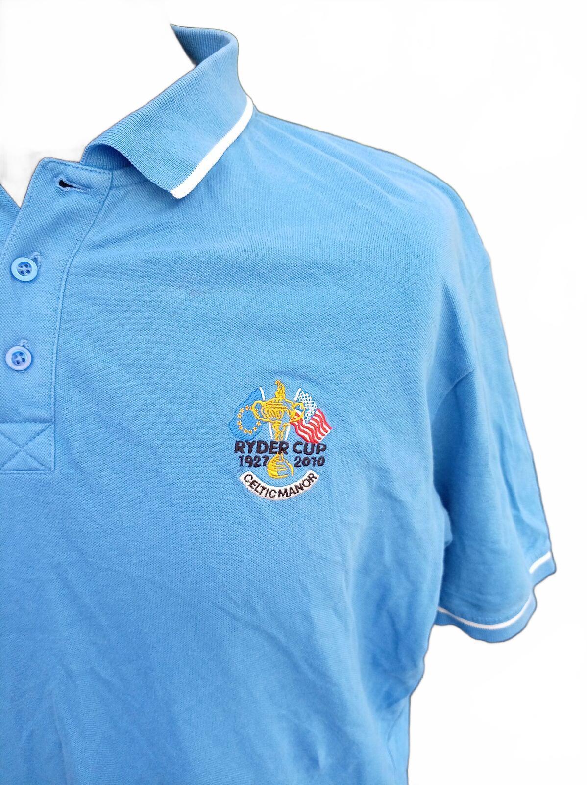Ryder Cup 2010 Celtic Manor Polo Shirt M&S  Size L Official Merchandise
