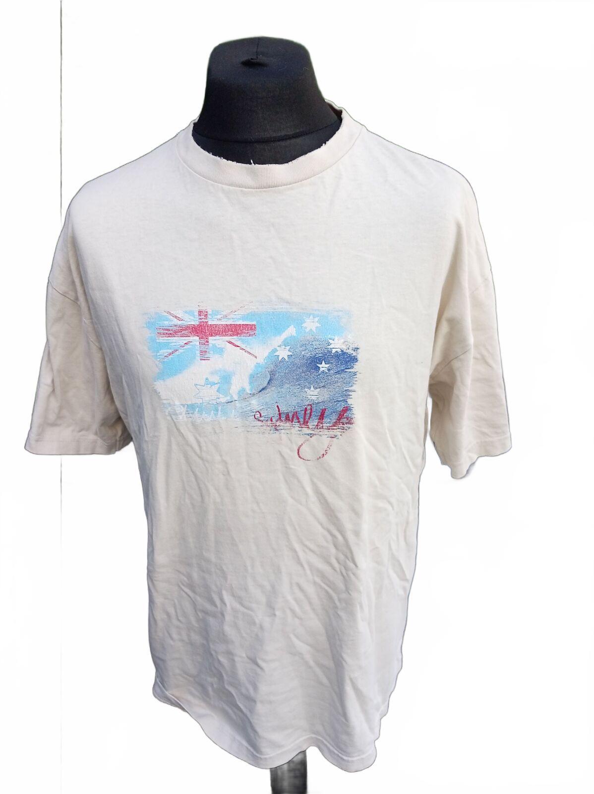 Australia Graphic T‑Shirt – Natural Artist – 100% Cotton – Size XXL – Preloved